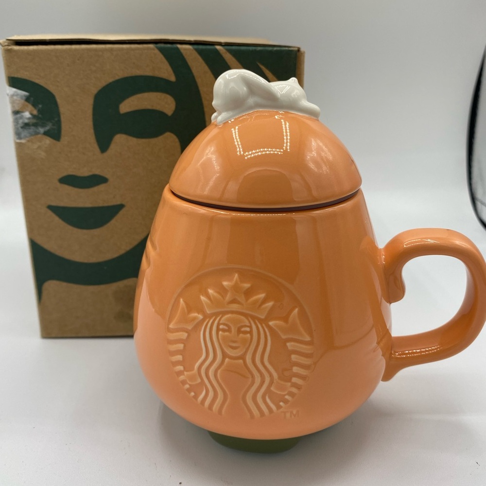 NEW Starbucks Vibrant Korea 2021 Orange Carrot Mug Bunny Rabbit Lid